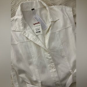 YFB White Button Down Dress